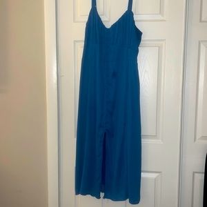 Abercrombie and Fitch - blue dress with gorgeous buttons - XL